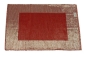 Mobile Preview: Tischset Rip mit Lurex, rot-silber  Baumwolle