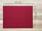 Preview: Tischset Platzsetaus echtem Wollfilz Rot Maxiformat 45x34 cm, besonders hochwertiges Naturprodukt