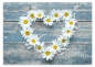 Preview: Tischset Platzset abwaschbar Daisy Heart von ARTIPICS Kunststoff 42x30 cm