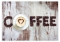 Preview: Tischset Platzset abwaschbar Heart of Coffee von ARTIPICS Kunststoff 42x30 cm