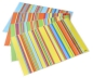 Preview: Tischset Platzset abwaschbar Stripes von ARTIPICS Farbe orange-bunt Kunststoff 42x30 cm
