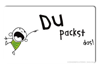 Brettchen "Du packst das"