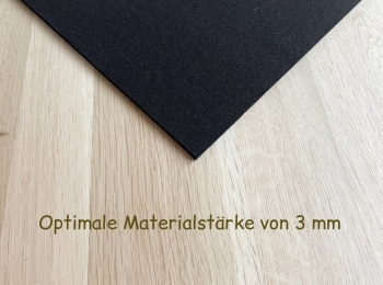 Tischsets Platzsets aus echtem Wollfilz Schwarz Maxiformat 45x34 cm, besonders hochwertiges Naturprodukt