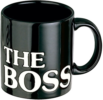 Becher the boss schwarz