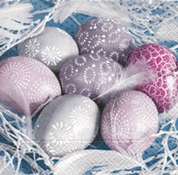 Servietten 33 x 33 cm, bedruckt, Design: ELEGANT EGGS