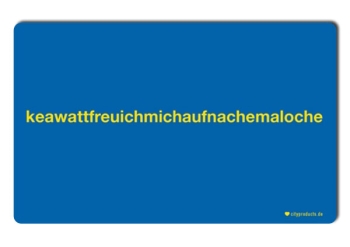 Brettchen "keawatfreuichmich..."