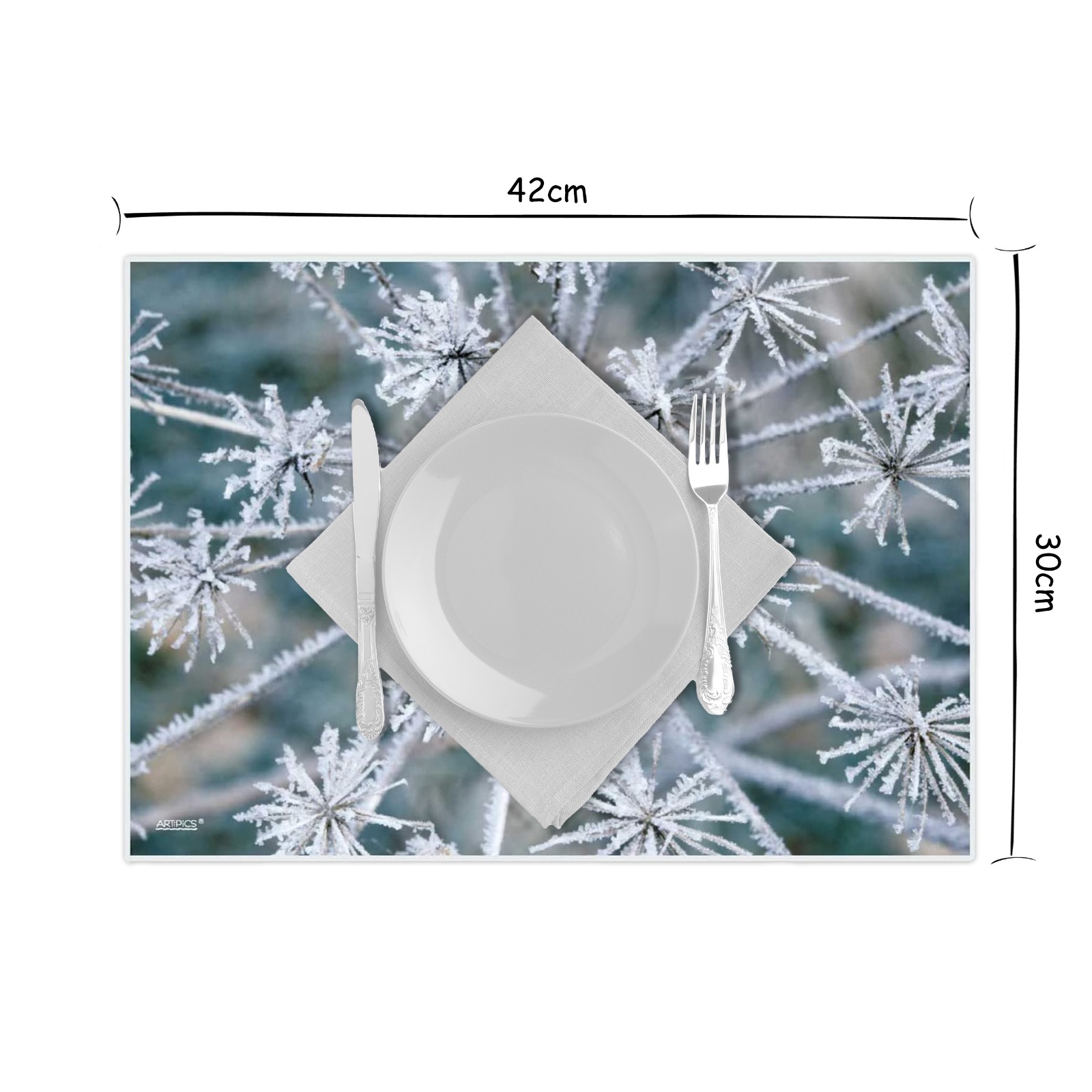 Tischset abwaschbar Winterzauber für frostige Wintertage | ARTIPICS