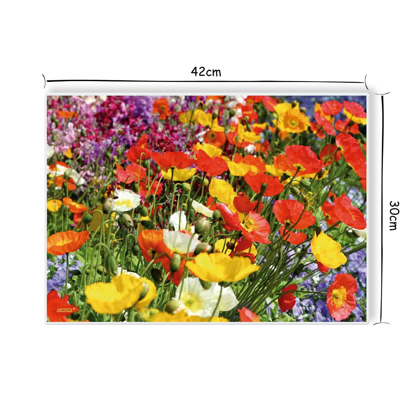 Bonhause Frühlingsblumen Tischsets, 4er Set – 30x45 Cm, Waschbar Aus Polyester, Für Küche Und Partydeko