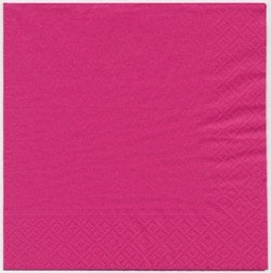 Servietten 33x33 cm, uni, hellpink