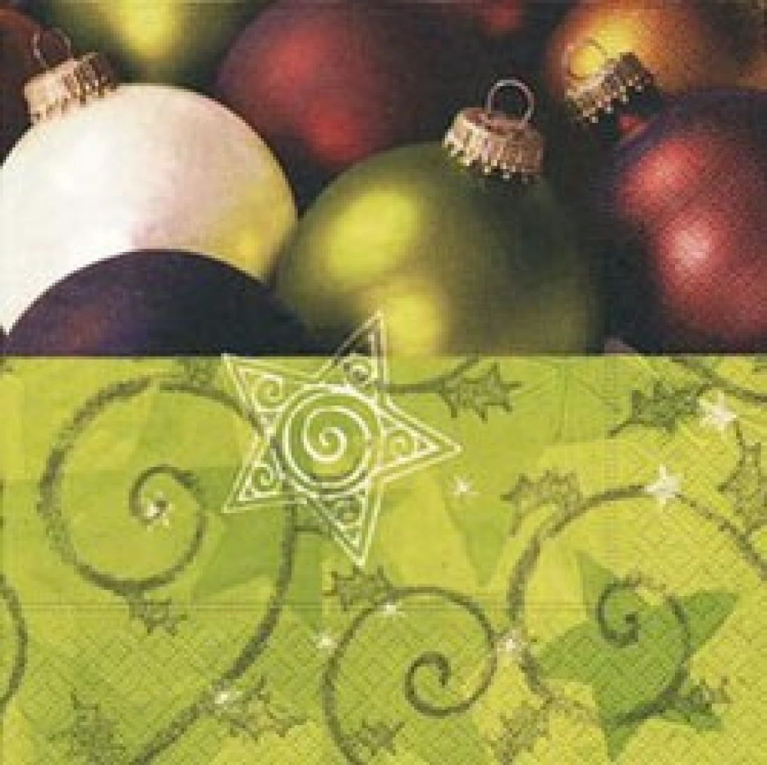 Servietten 25 x 25 cm, festlich und weihnachtlich, Design: GREEN X-MAS