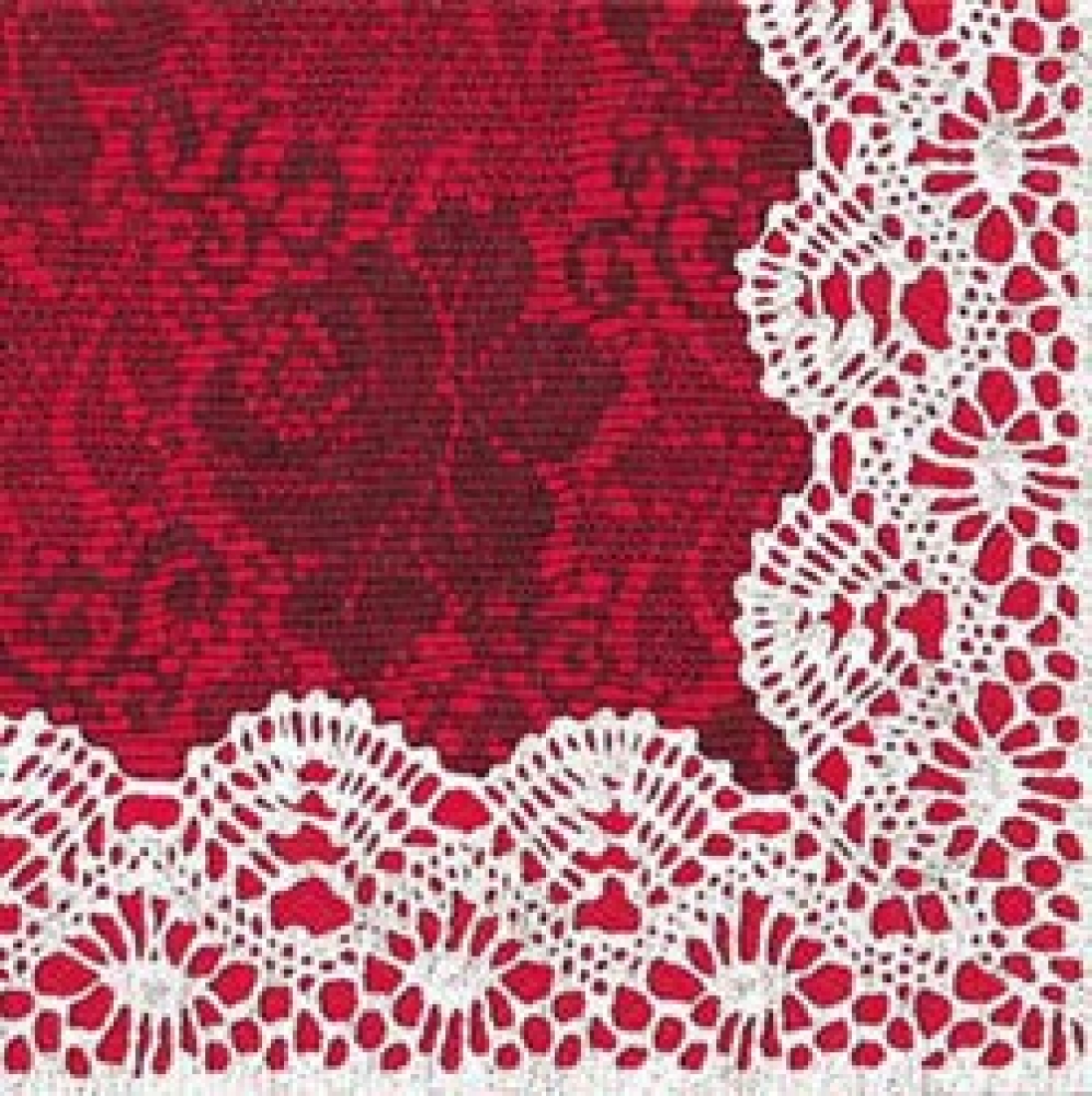 Servietten 33 x 33 cm, festlich und weihnachtlich, Design: LACE