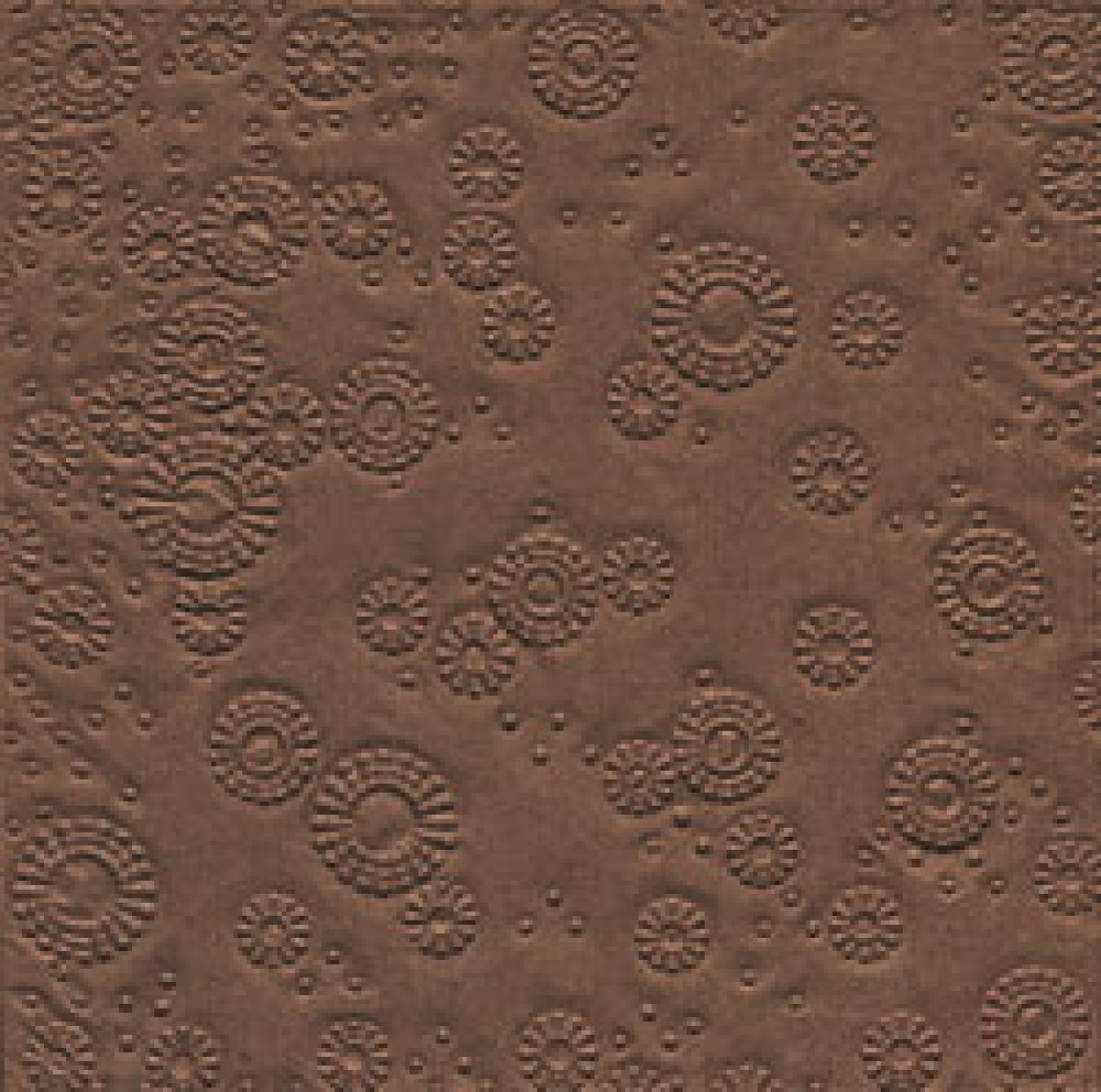 Servietten MOMENTS 33x33 cm, uni, geprägt, braun