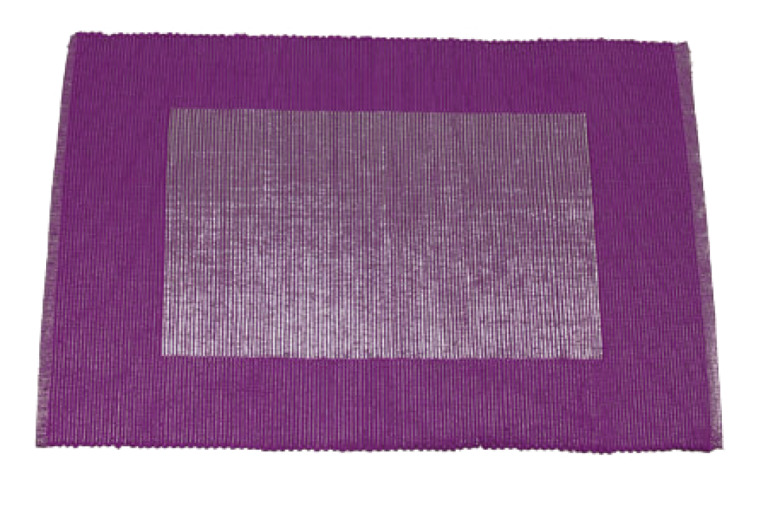 Tischset Rip mit Lurex, lila-silber Baumwolle
