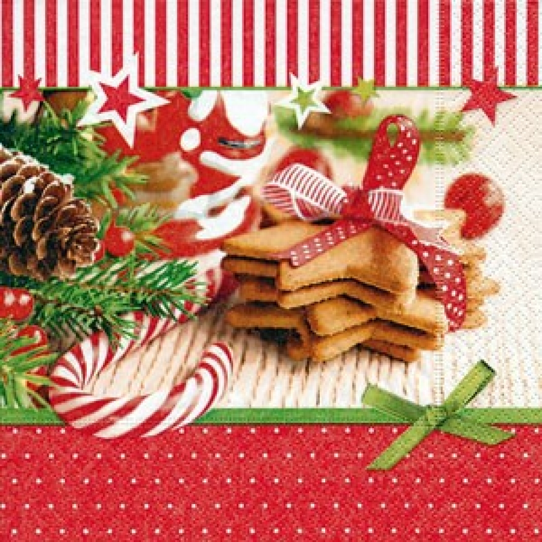 Servietten 33 x 33 cm, festlich und weihnachtlich, Design: CHRISTMAS GOODIES