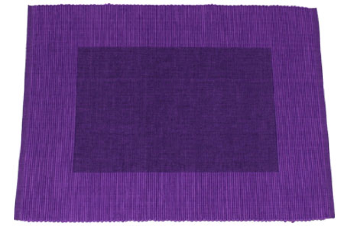 Tischset Rip, violett-aubergine Baumwolle