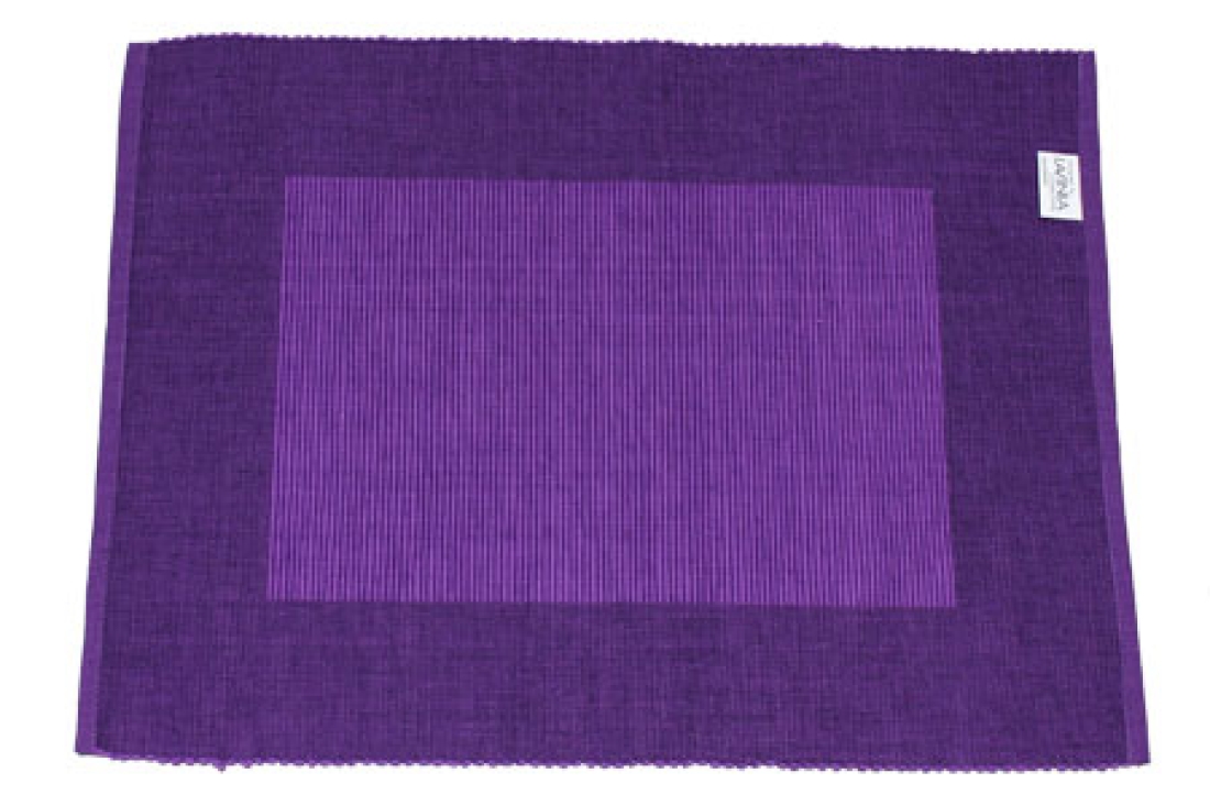 Tischset Rip, violett-aubergine Baumwolle