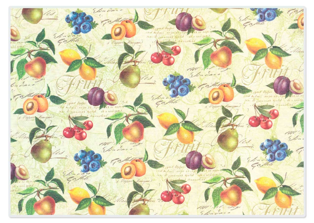 Tischset Platzset abwaschbar Fruit von ARTIPICS Kunststoff 42x30 cm