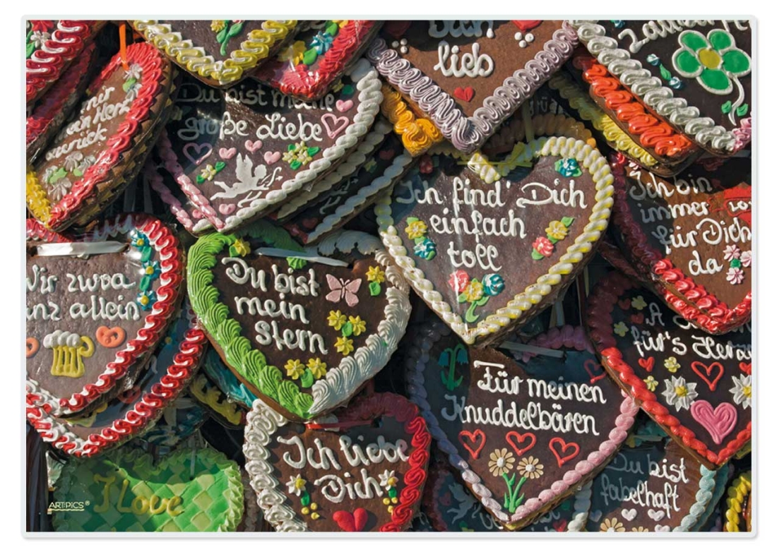 Tischsets "Herzen", mit kleinen Fehlern