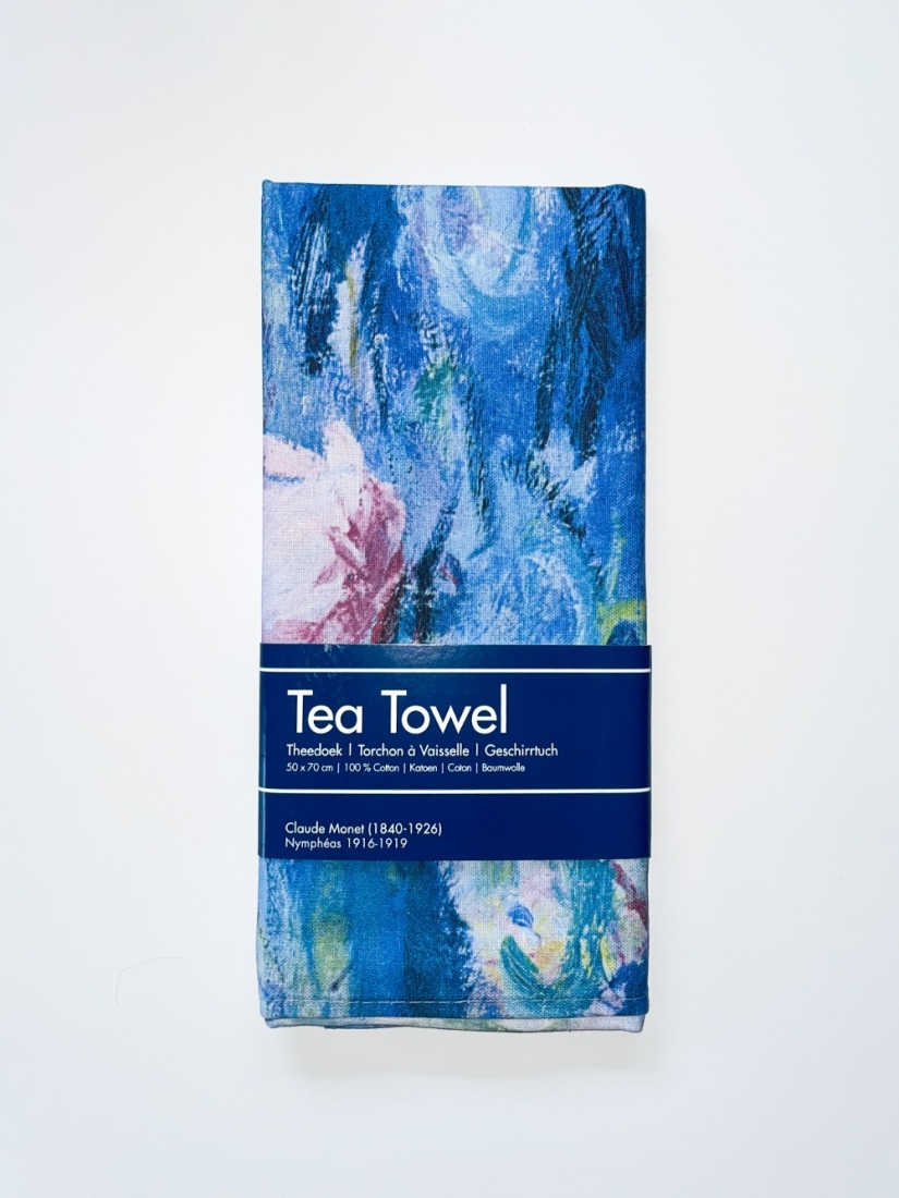 Tea Towel Geschirrtuch Monet Water Lilies