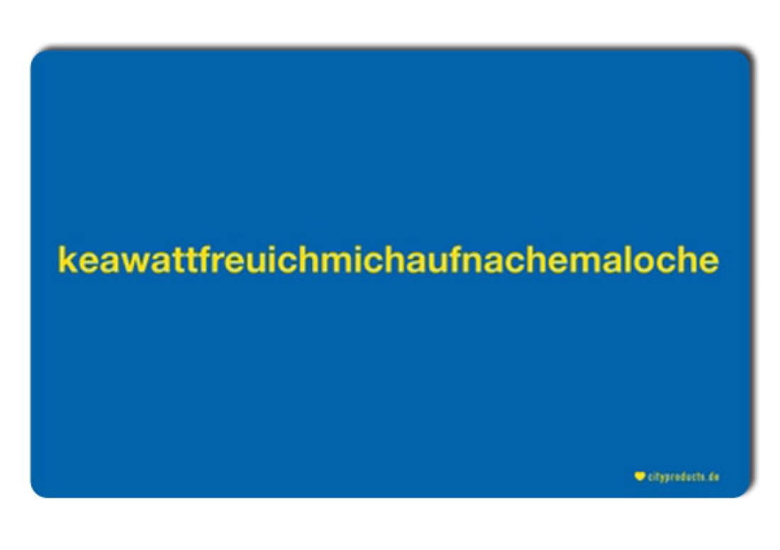 Brettchen "keawatfreuichmich..."