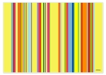 Tischset Platzset abwaschbar Stripes von ARTIPICS Farbe gelb-bunt in gleicher Farbstellung 30x42 cm Kunststoff